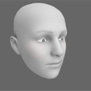 three.js WebGL 三维面部表情变形目标演示